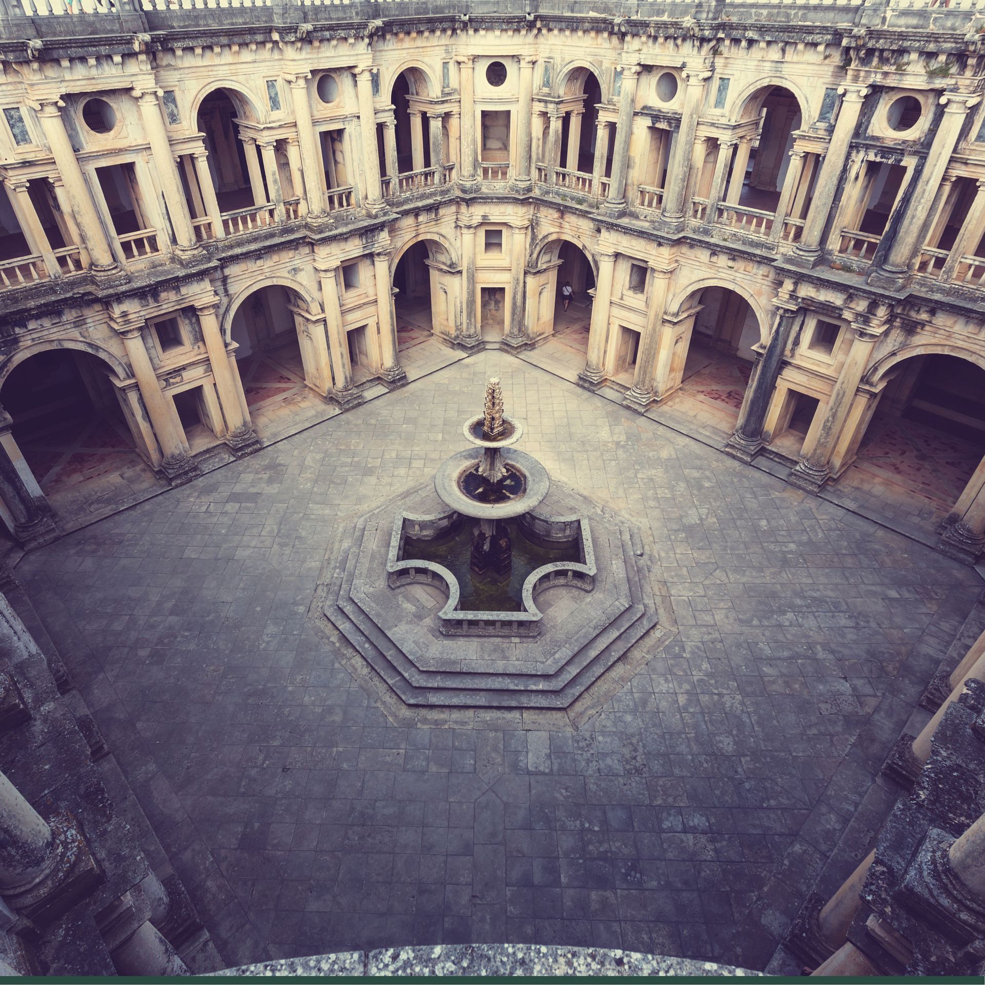 Convent of Christ in Tomar, Portugal. UNESCO World Heritage site and part of Knights Templar History