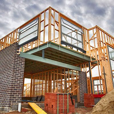 The front of a double storey home