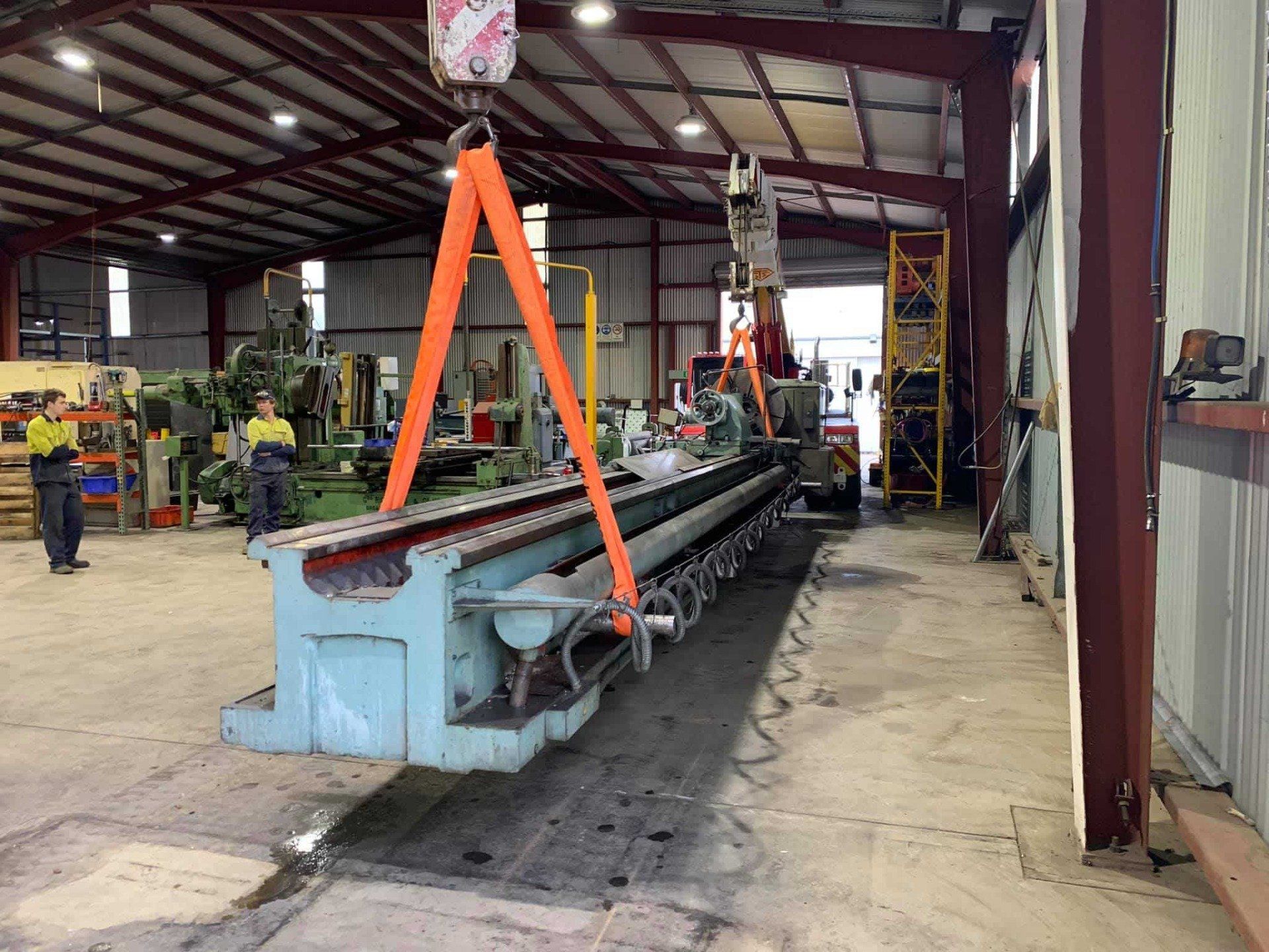 Heavy Machine Transporting Inside The Facility — Heavy Machinery Repairs in Tamworth, NSW
