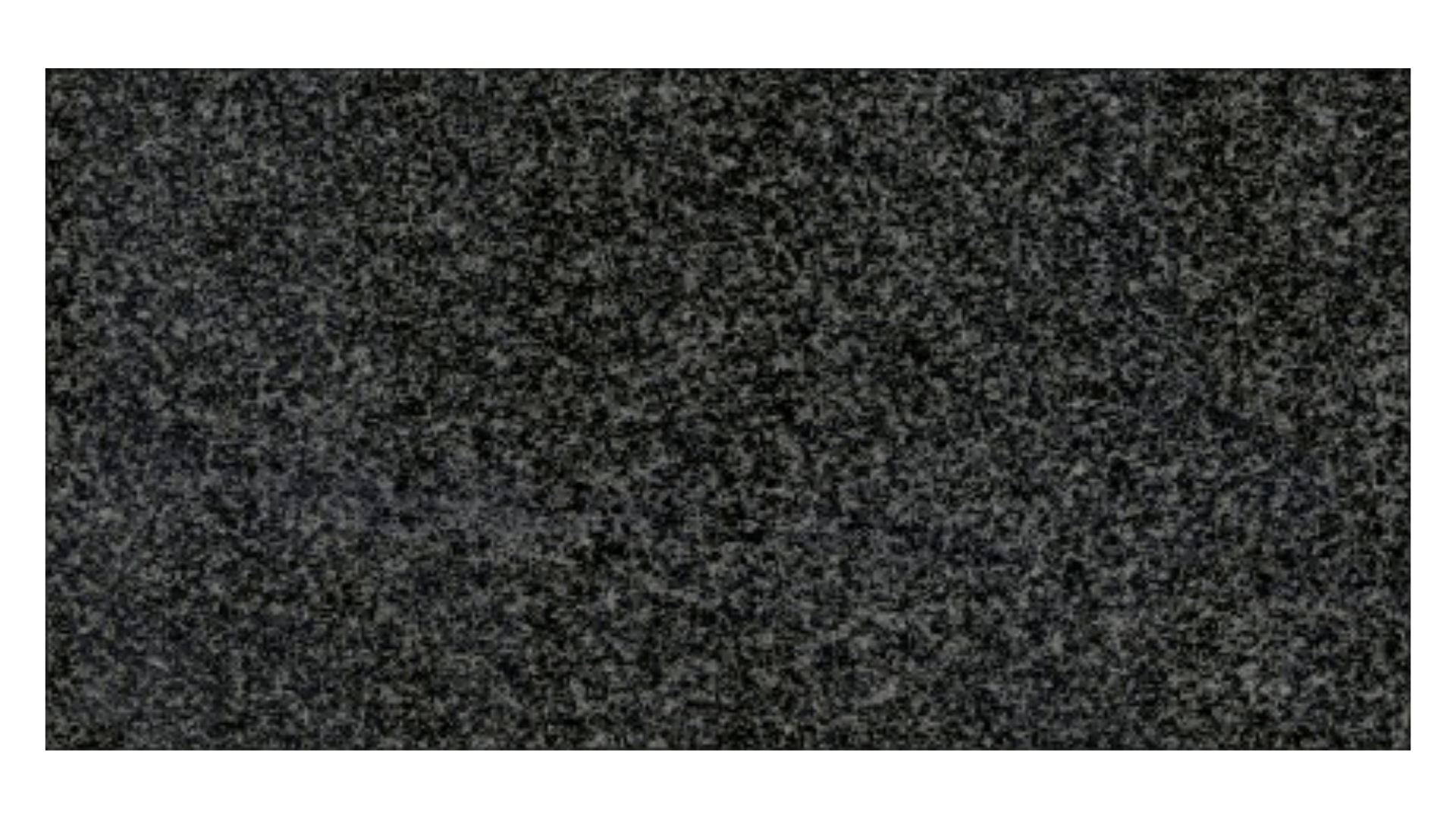 A dark gray granite stone texture with a dense, speckled pattern of black and white mineral flecks.
