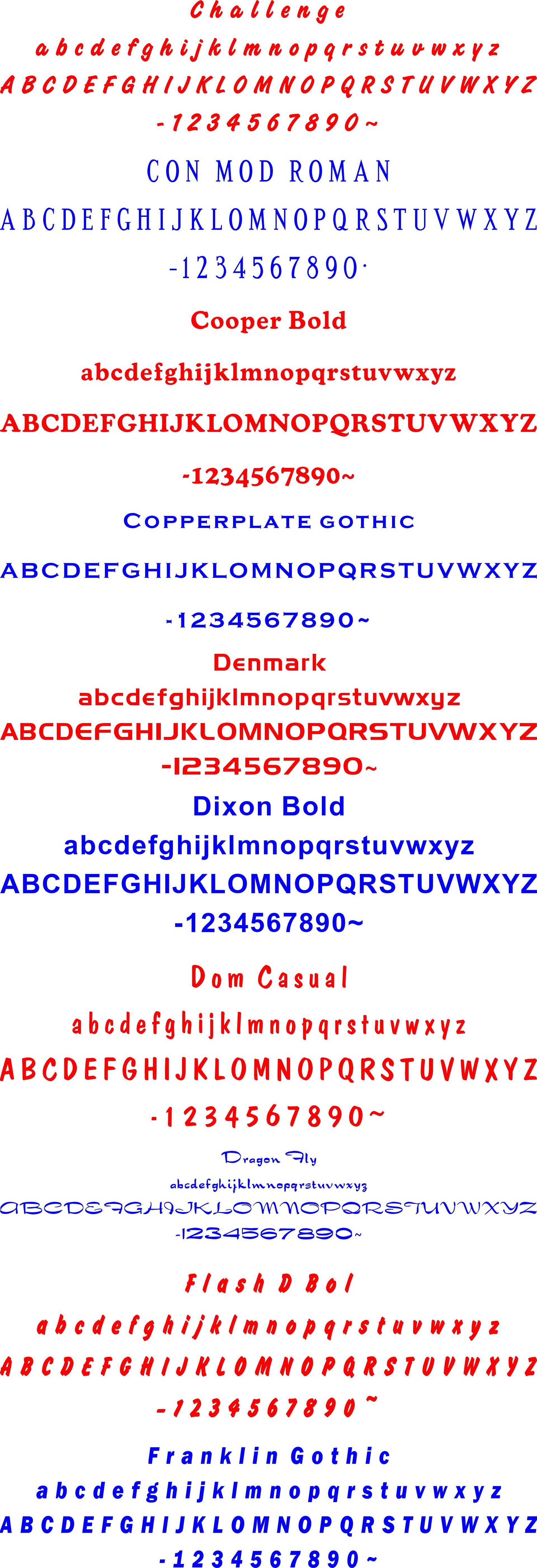 A menu featuring headings in blue and red text listing various appetizer, main course, and beverage options.