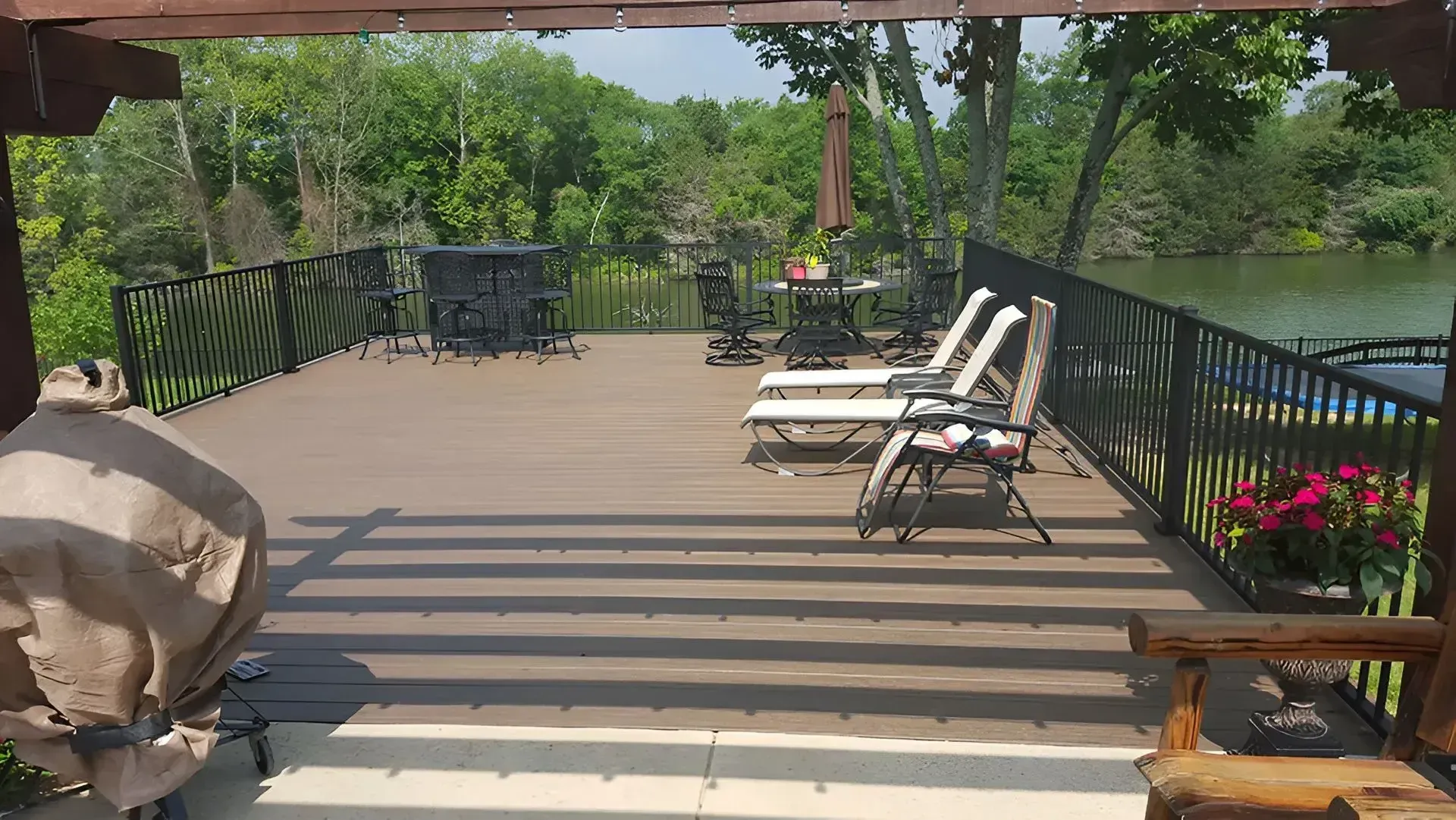 Deck building and outdoor living space project