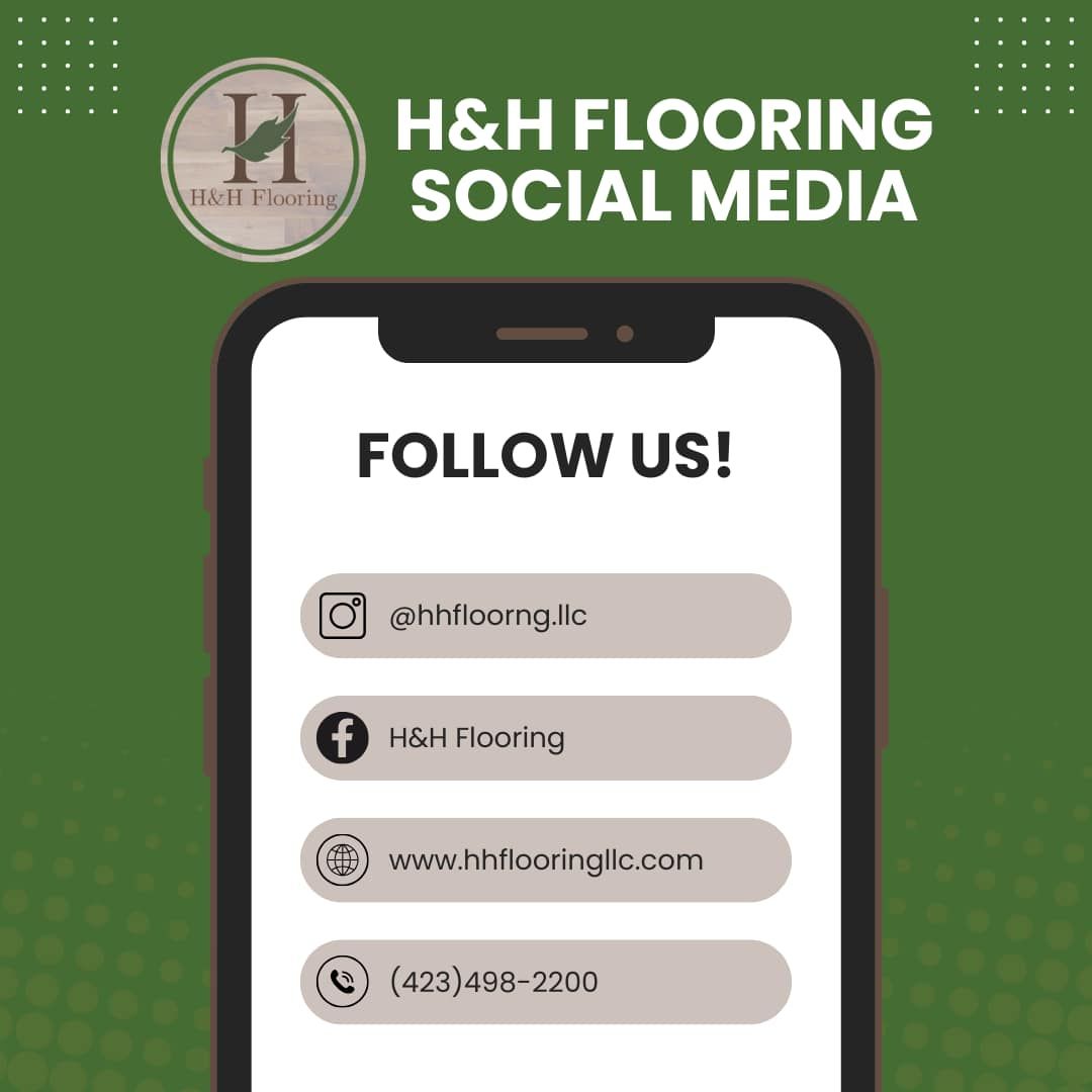 A phone with the words `` follow us '' on it.