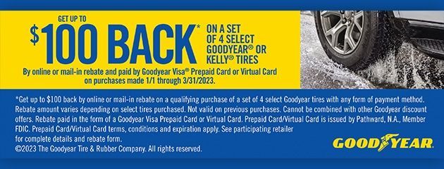 Good Year Cash Back Offer | Kingwood Tire & Automotive