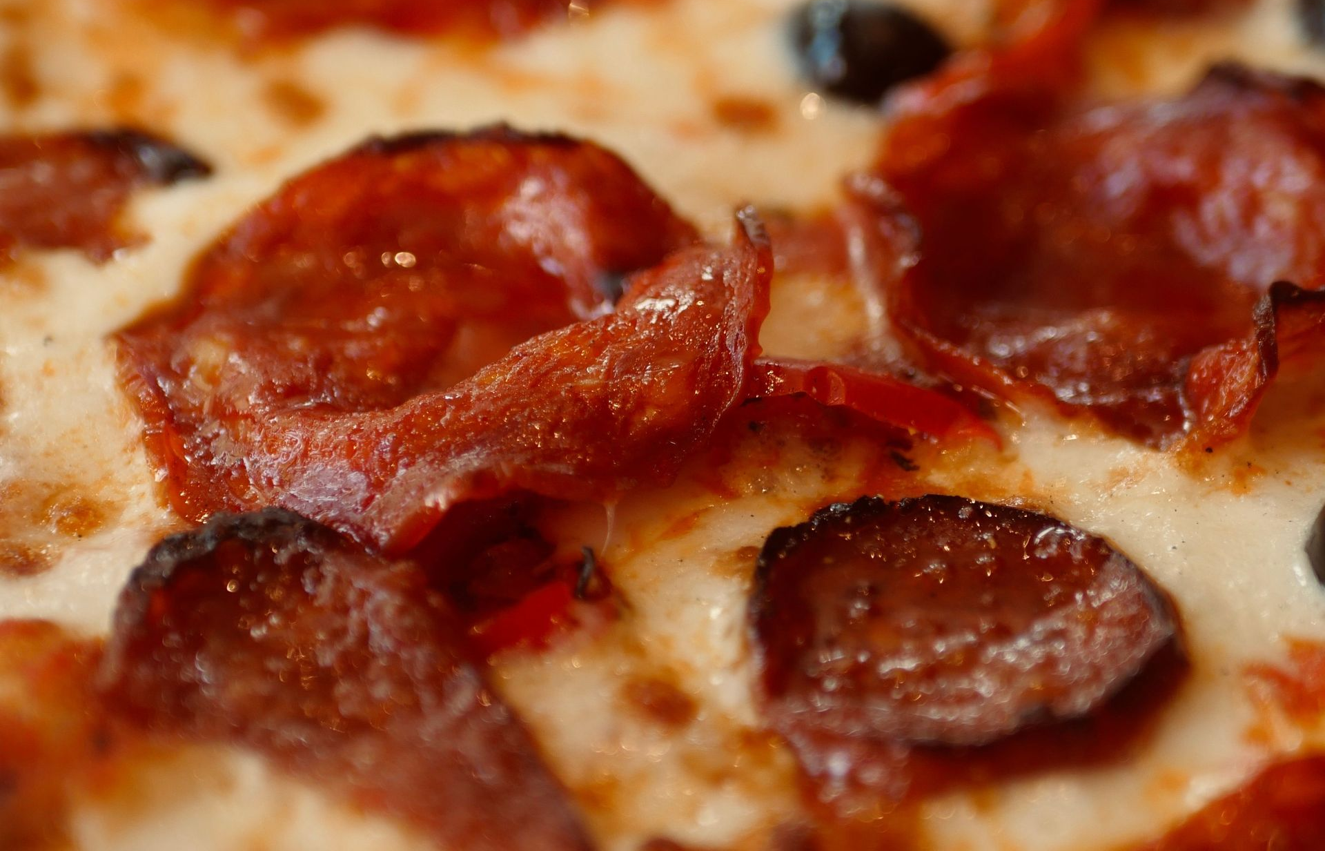 Close-Up Image of Cheese and Pepperoni Pizza