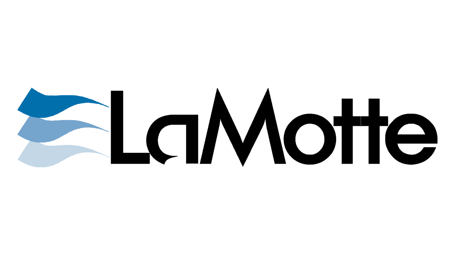 LaMotte logo with blue wave icon and black wordmark on white background