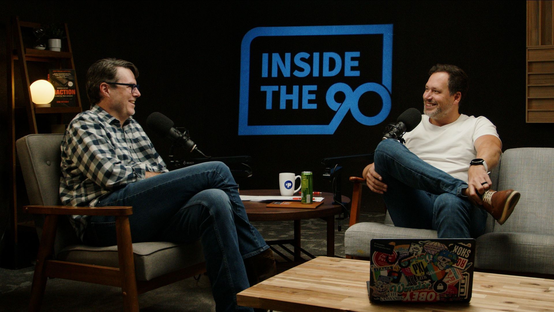 Inside the 90 podcast episode still showing hosts discussing EOS issues lists and solo founders