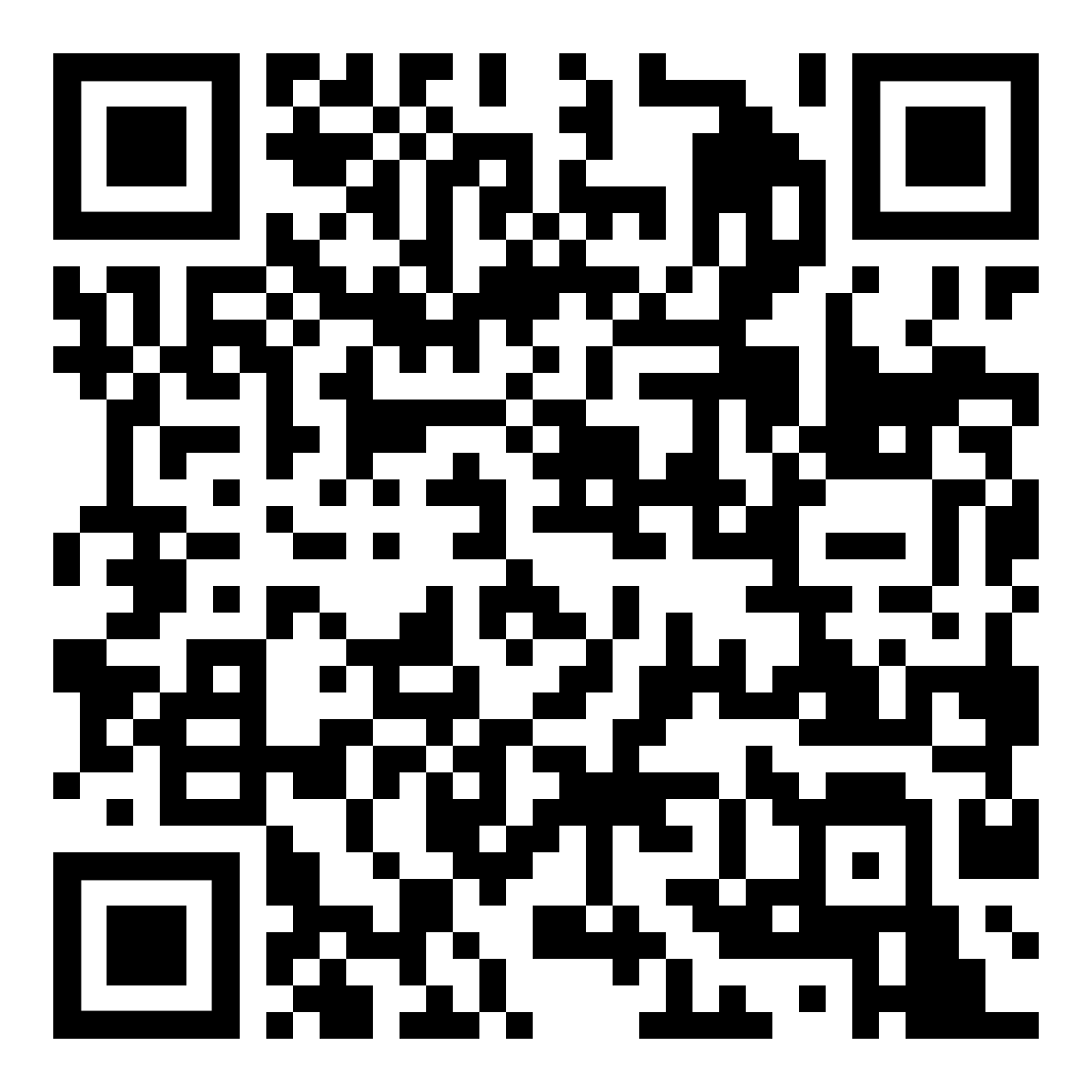 A black and white qr code on a white background.