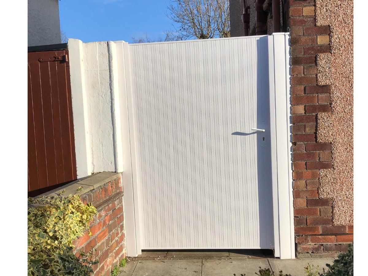 white UPVC gate in Nottingham
