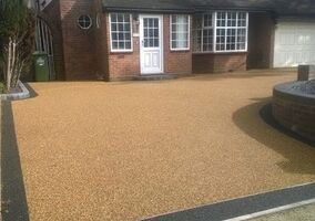 buff resin driveway