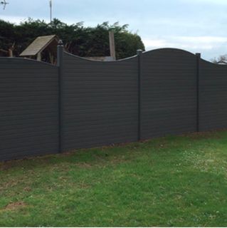 Hit & Miss Fence garden wooden panel with lattice top
