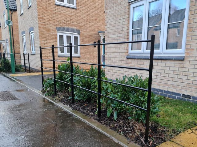 Wrought iron railings fitted in Beechdale, Nottingham