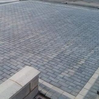 Grey block paving in Long Eaton