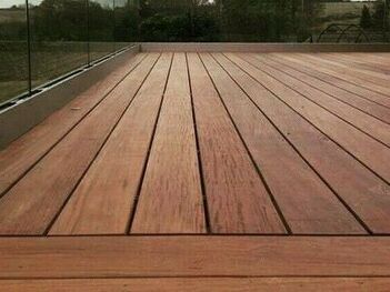 Hardwood decking