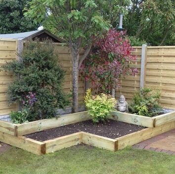 Nottingham Fencing new fencing and raised bed landscaping