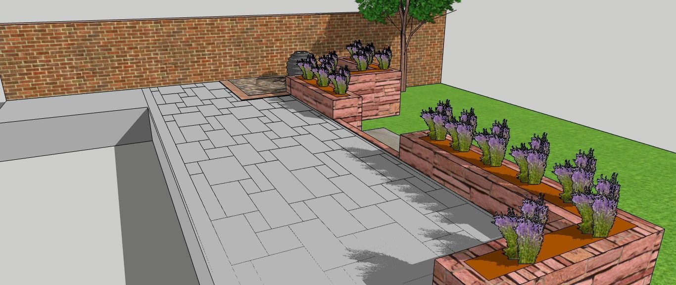landscape garden design in West Bridgford