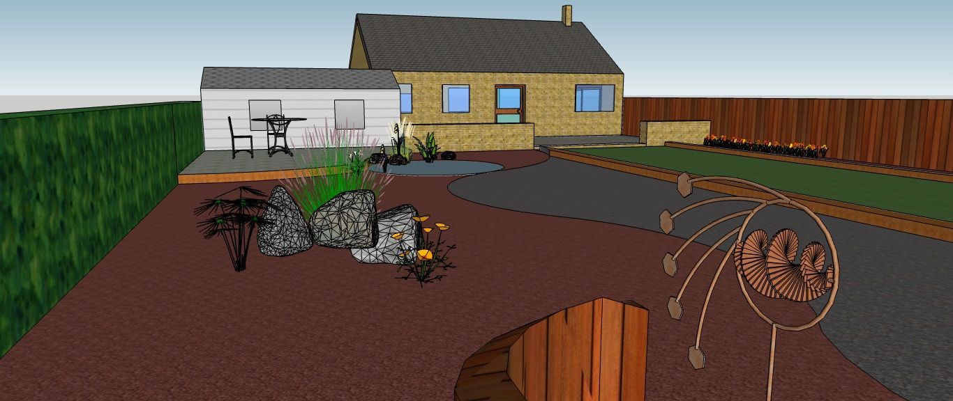 Nottingham Fencing garden design for Kimberley