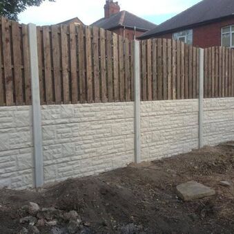 Nottingham Fencing Rock Face Gravel Boards
