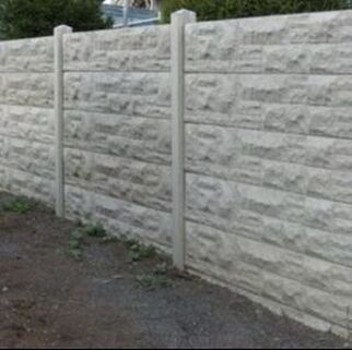 Nottingham Fencing Rock Faced Gravel Board garden fencing