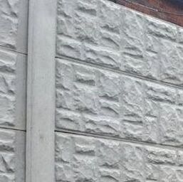 Nottingham Fencing close up of a rock face gravel board