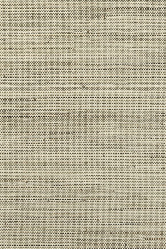 Close-up of beige and gray textured fabric with woven horizontal and vertical lines.