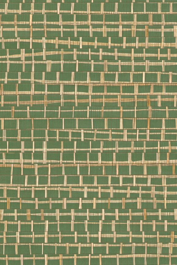 Green and beige sustainable woven textured pattern.