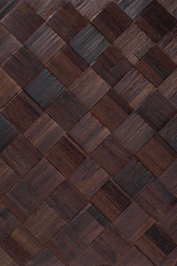 Dark brown sustainable banana leaf woven panels