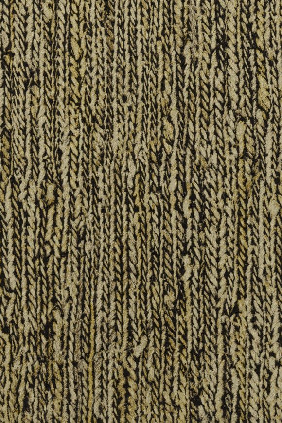Textured fabric with a woven pattern in black and beige.