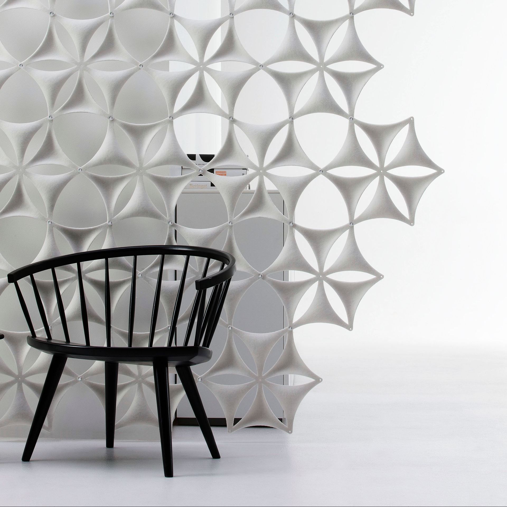 Airflake dampens noise while letting light pass through, creating an environment that suits busy offices.