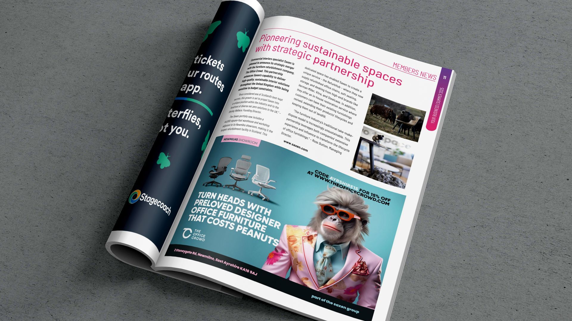 Saxen merger featured in Ayrshire Chamber Your Business magazine.