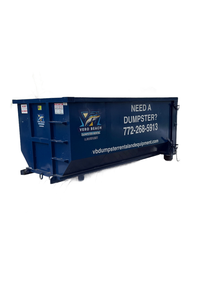 Blue Dumpster 20 yard