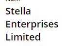 STELLA ENTREPRISES LIMITED