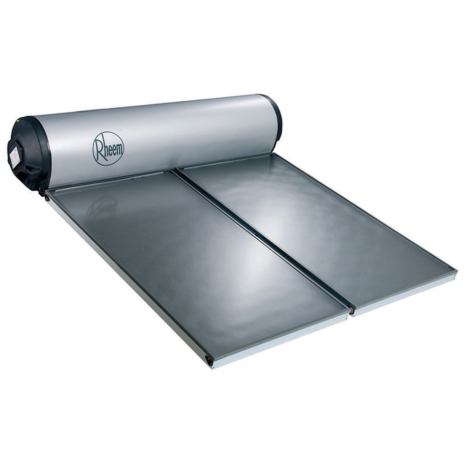 Solar Water Heater on A Rooftop: Blue Vacuum Tubes, Silver Tank — McGill Plumbing & Gas in Beaconsfield, QLD