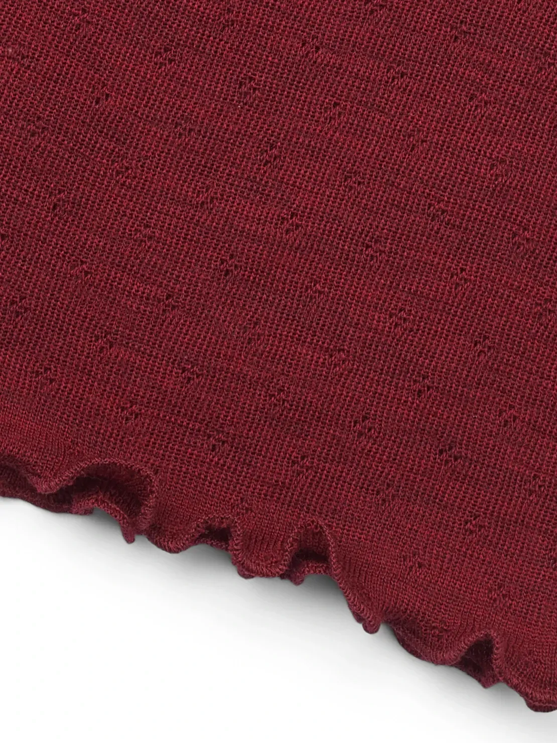 Triangle scarf merino wool dark red melange