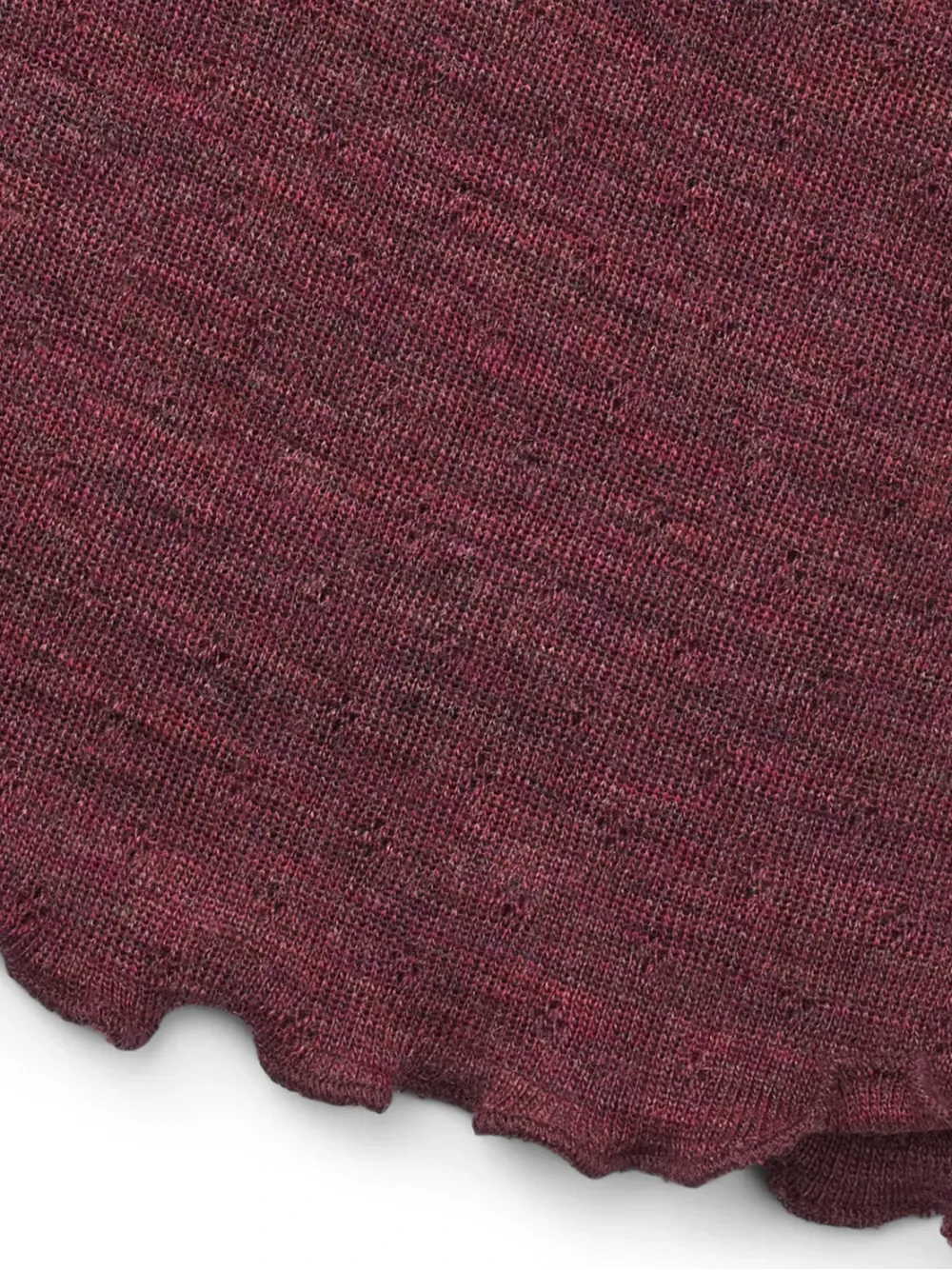 Triangle scarf merino wool plum melange Jalfe