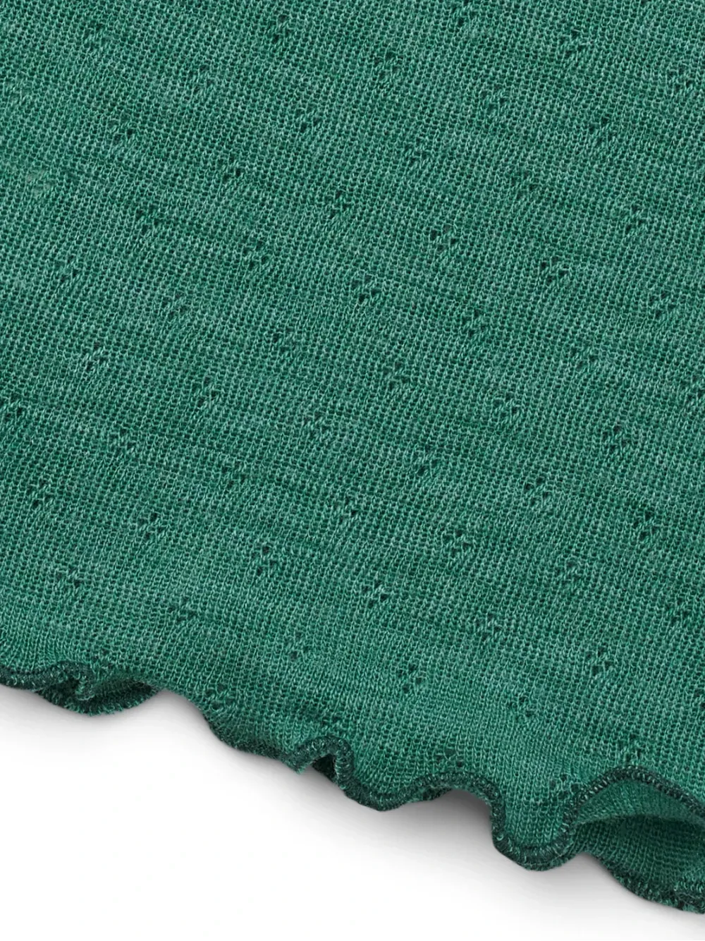 Triangle scarf merino wool emerald melange Jalfe