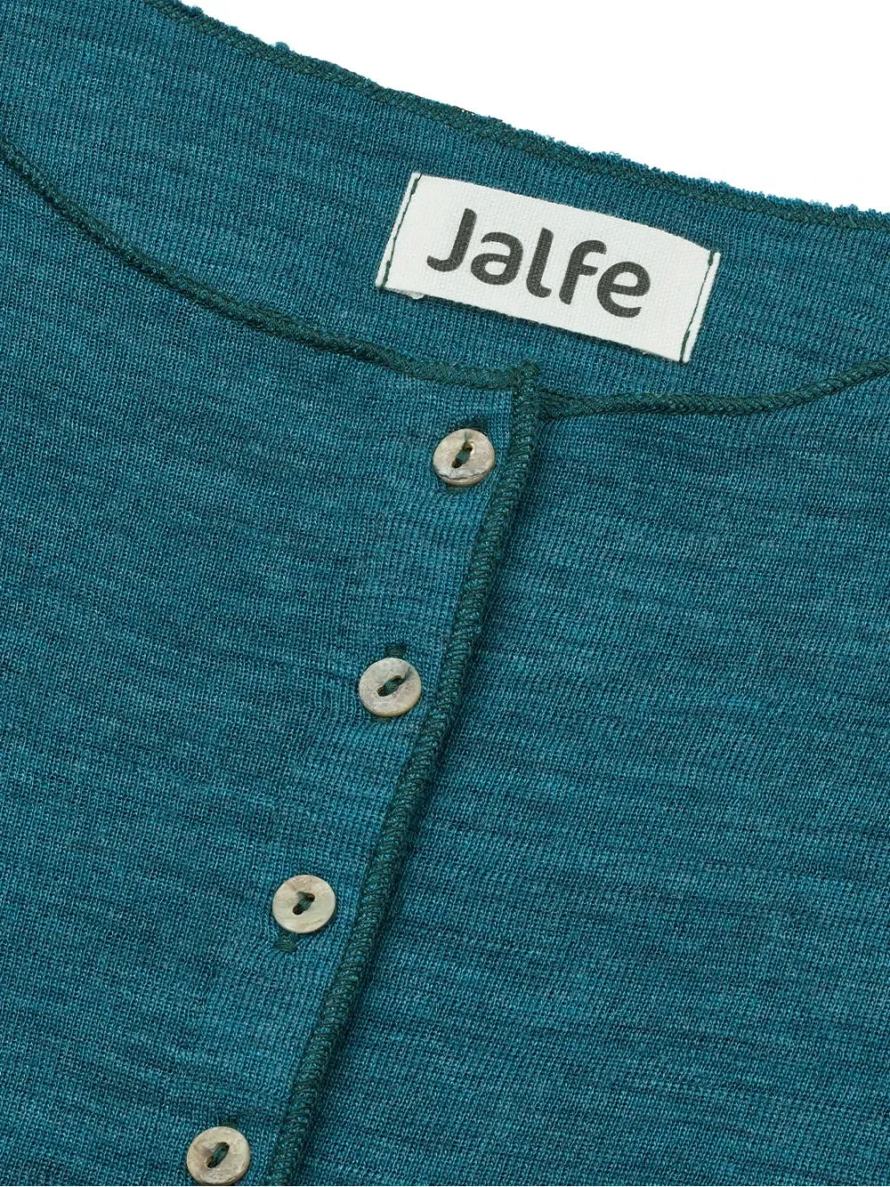 Vest merino plain emerald melange