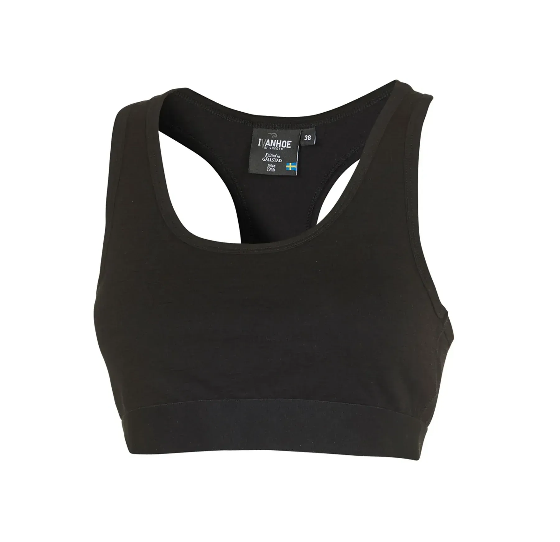 Bralette 100% wool black