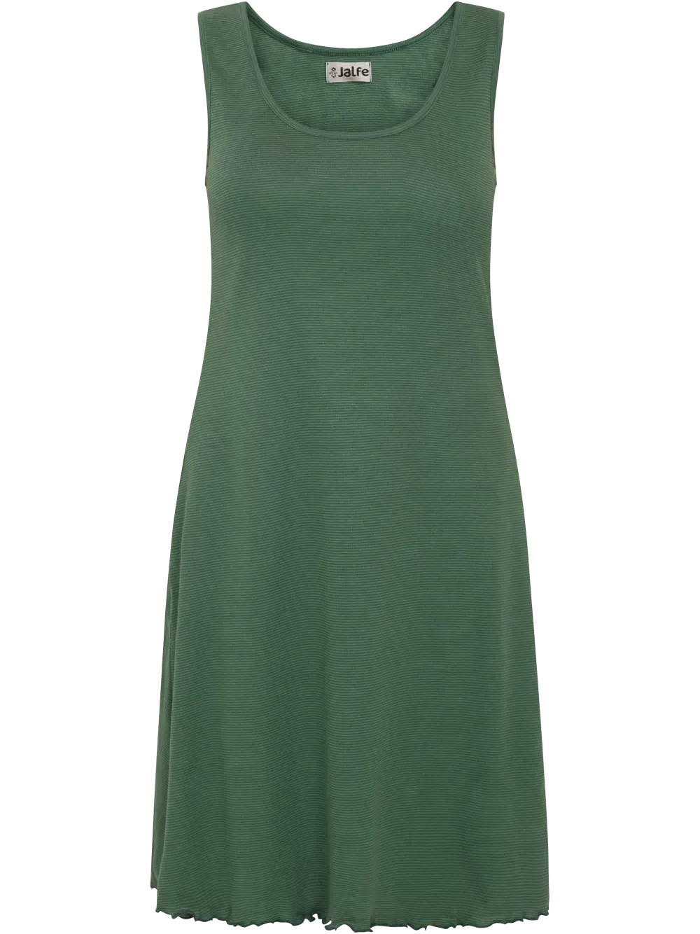Summer dress cotton thin stripe green petrol Jalfe