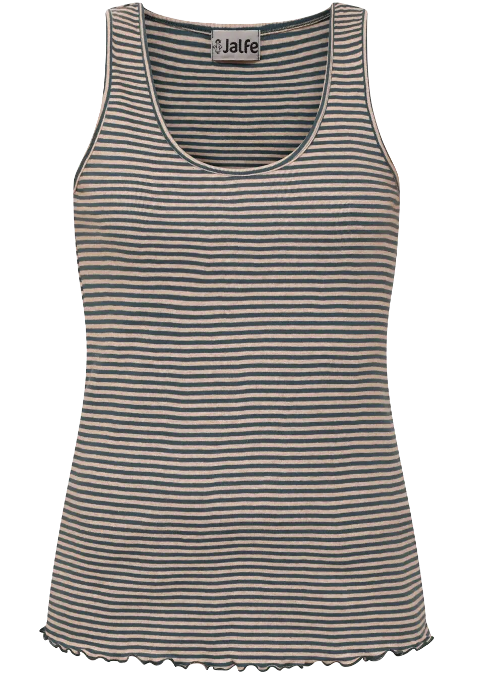 Top cotton stripes petrol-natural Jalfe