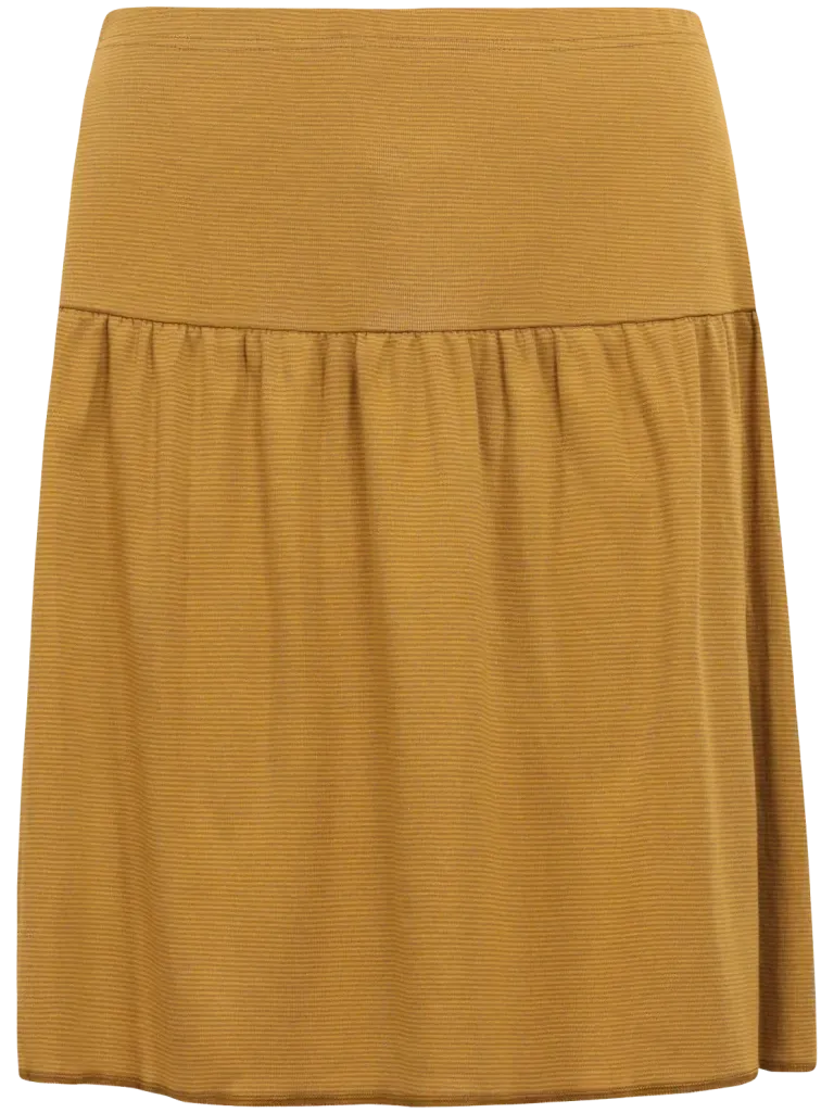 Cotton skirt fine stripes curry-light brown Jalfe