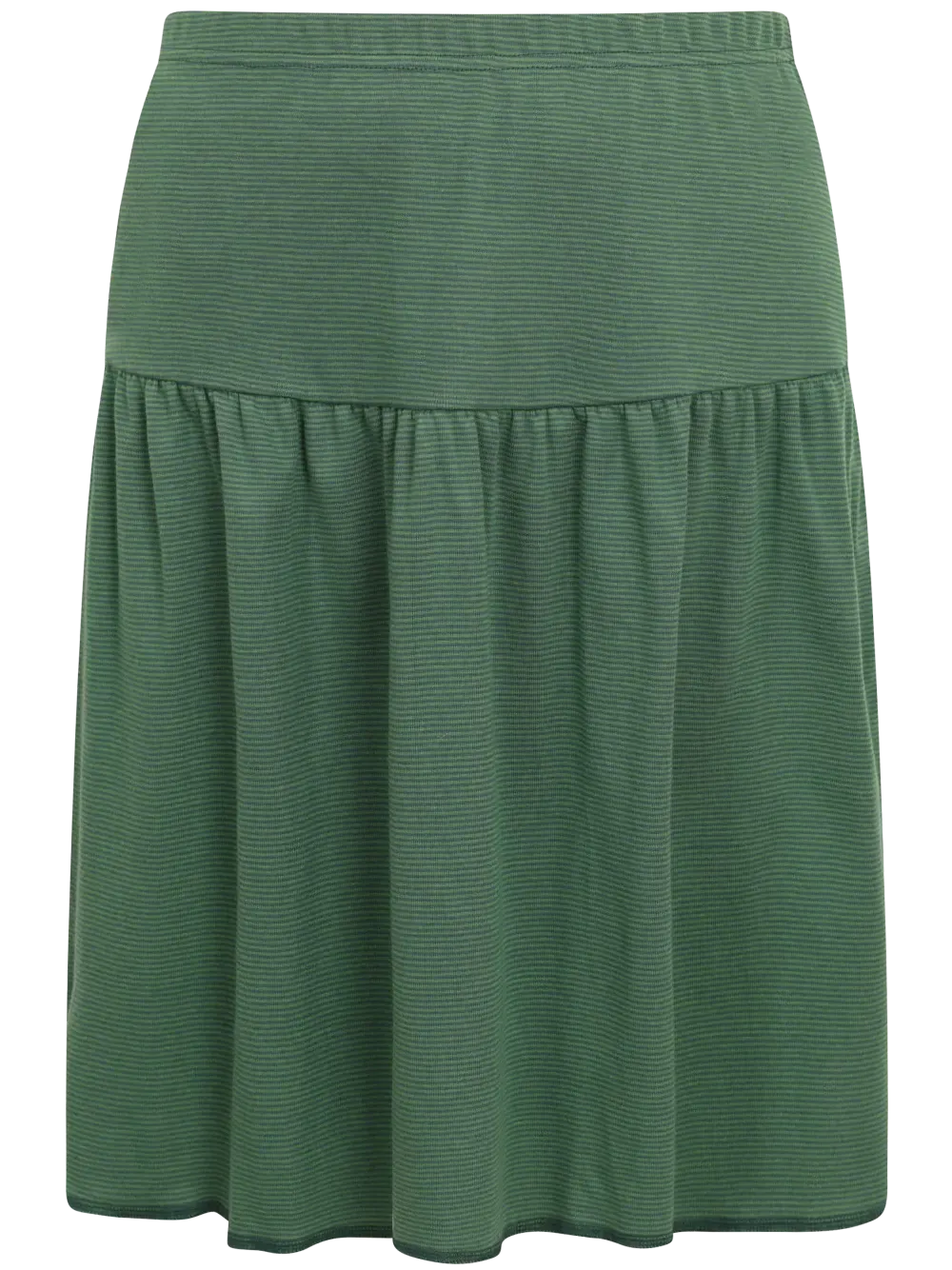 Cotton skirt fine stripes green-petrol Jalfe