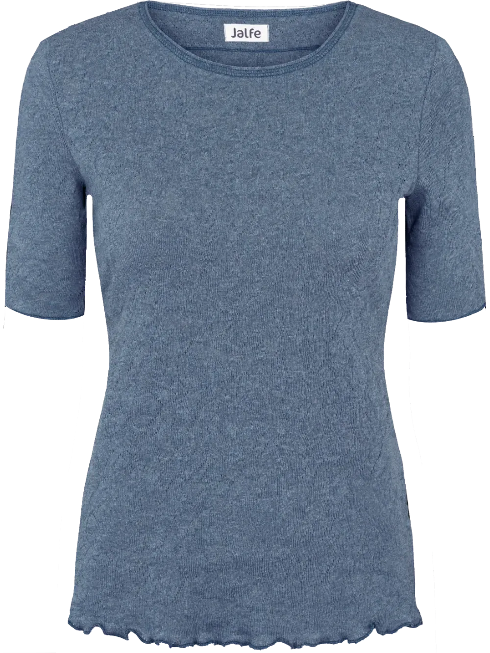 Cotton jacquard shirt lavender melange Jalfe