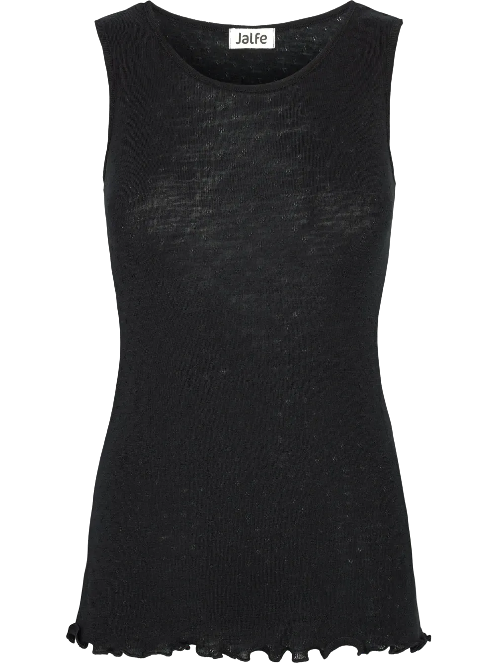Top merino eyelet black Jalfe