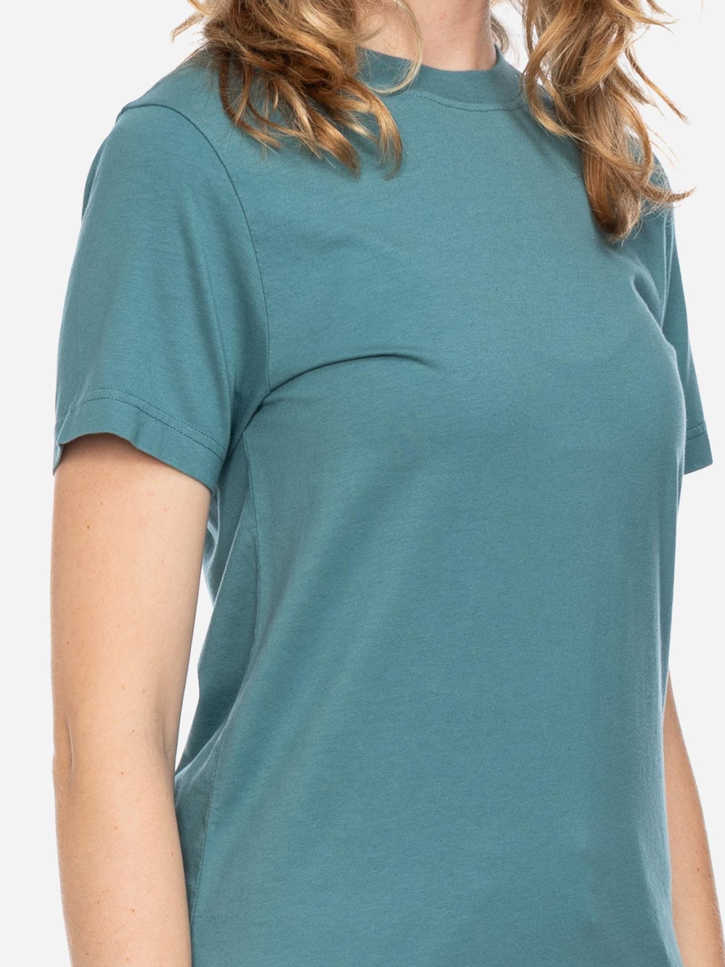 unisex T-shirt organic cotton covered turquoise