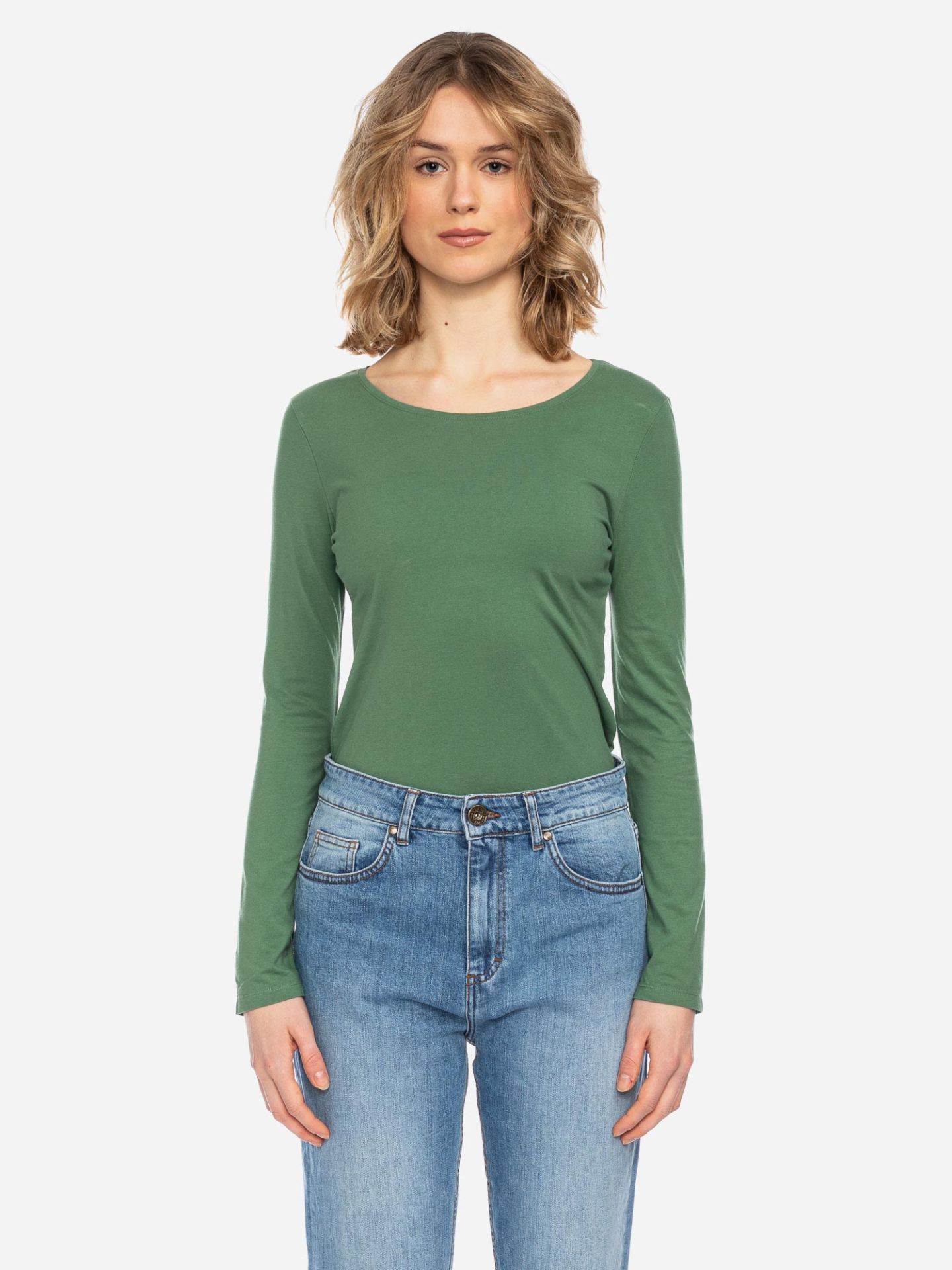 Women's long-sleeved shirt organic cotton