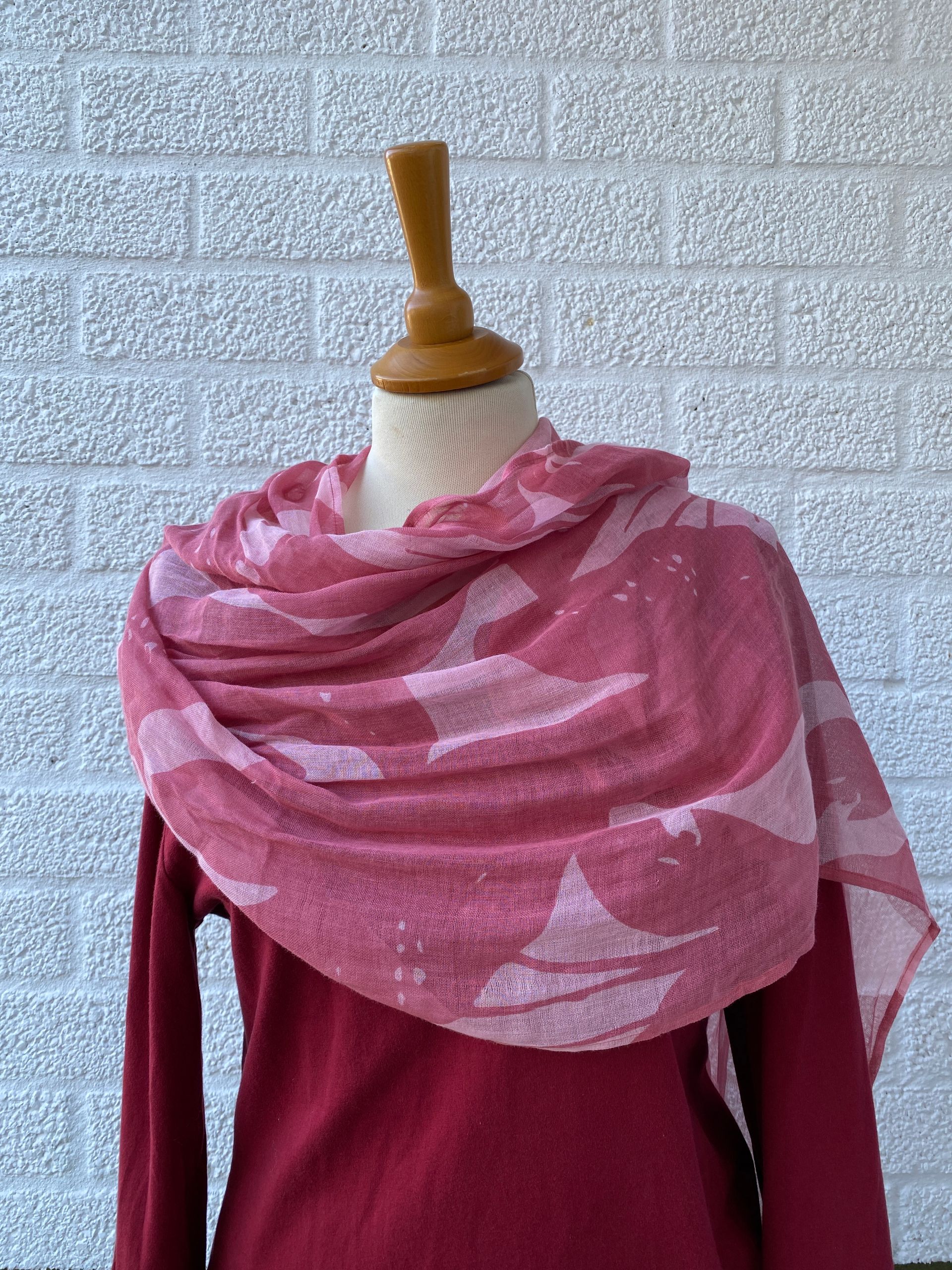 Fay cotton scarf pink