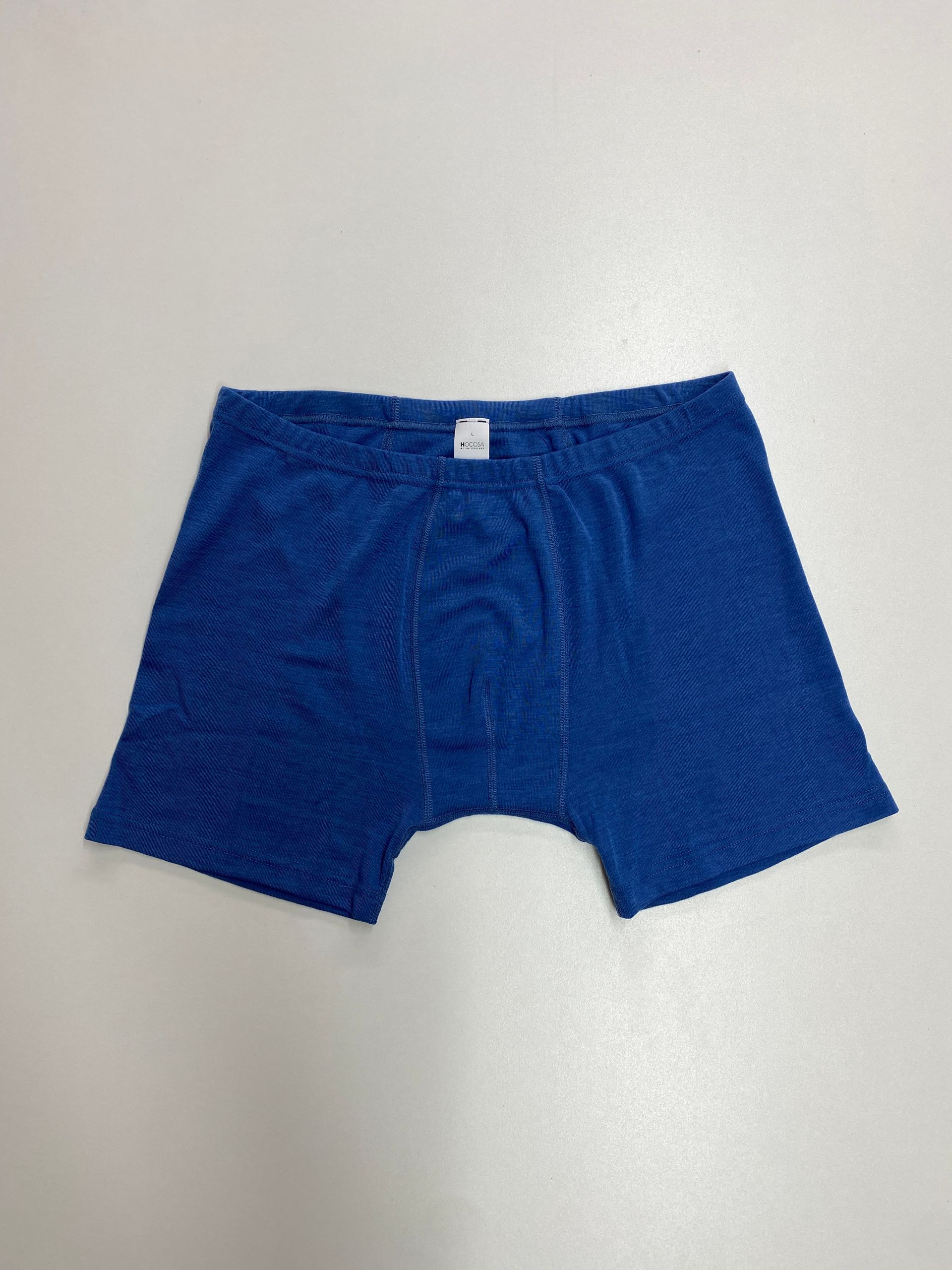 Hocosa Men's Wool Boxer Shorts Blue