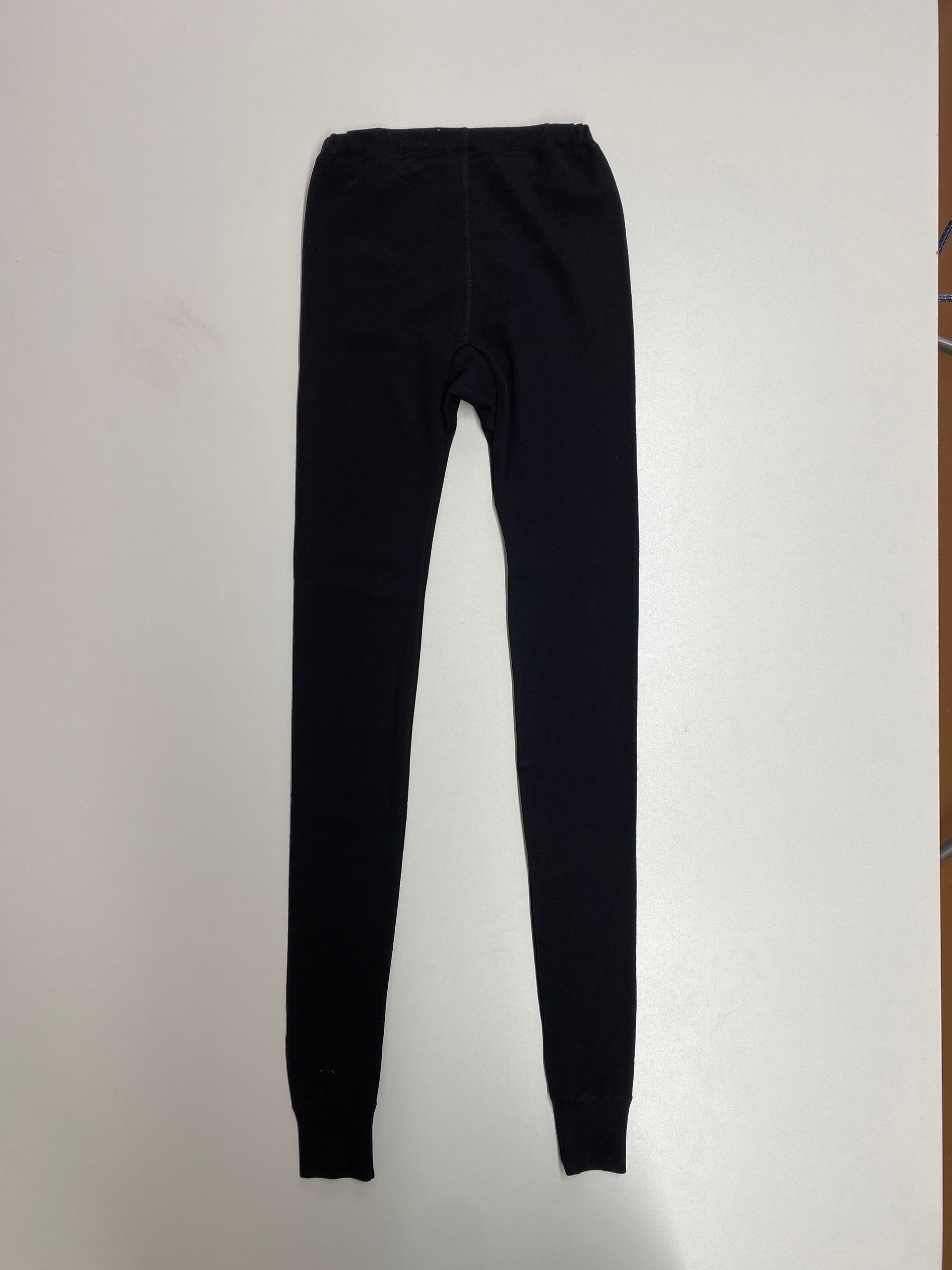 Sports leggings/long underwear wool black Hocosa - unisex