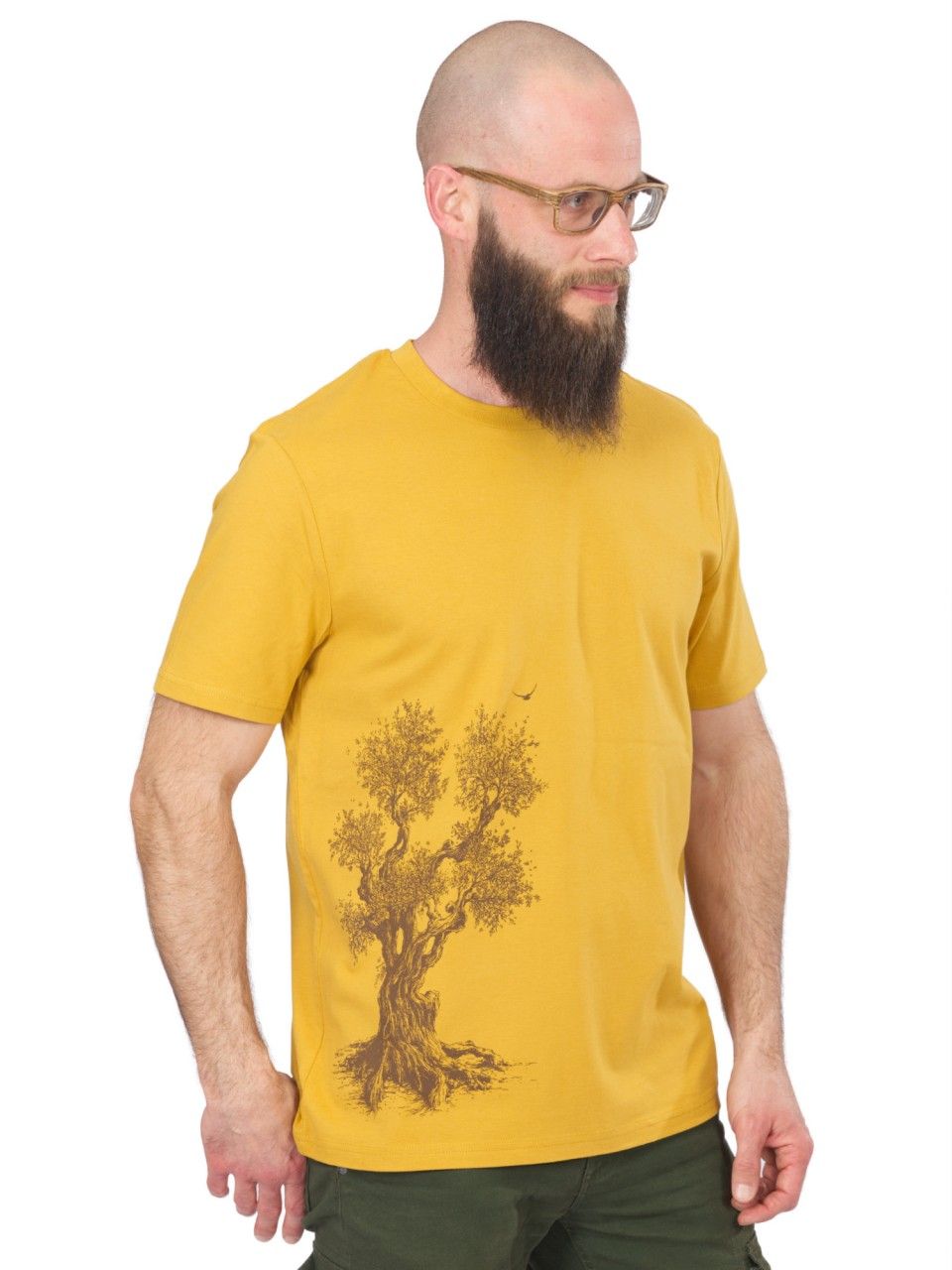 Art herenshirt 'Olivetree' oker Life-Tree